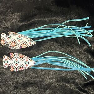 Bohemian Patterned Fringe Earrings